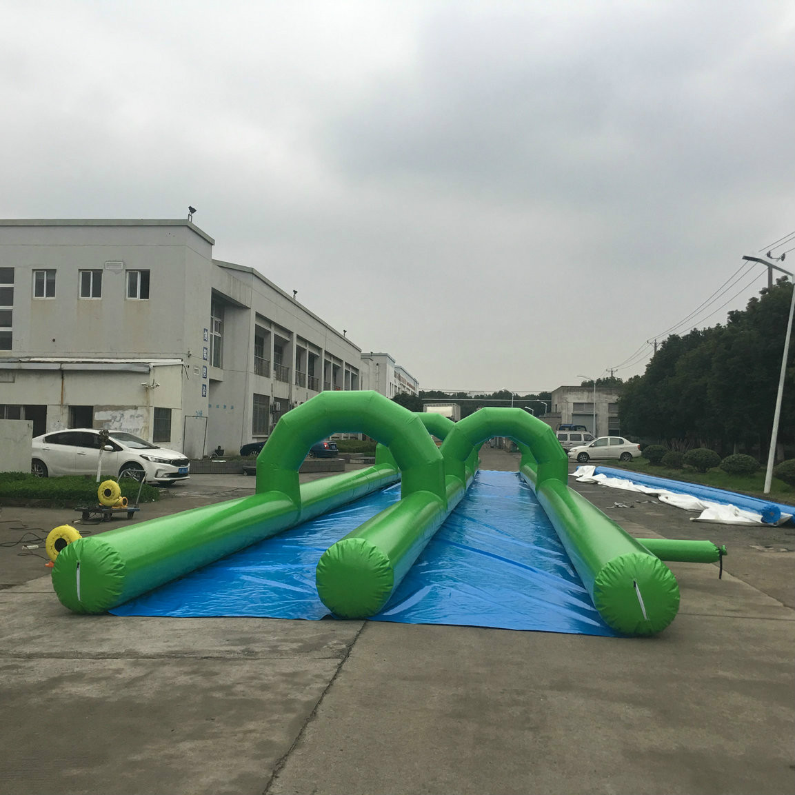 Double Lane Inflatable Slide The City